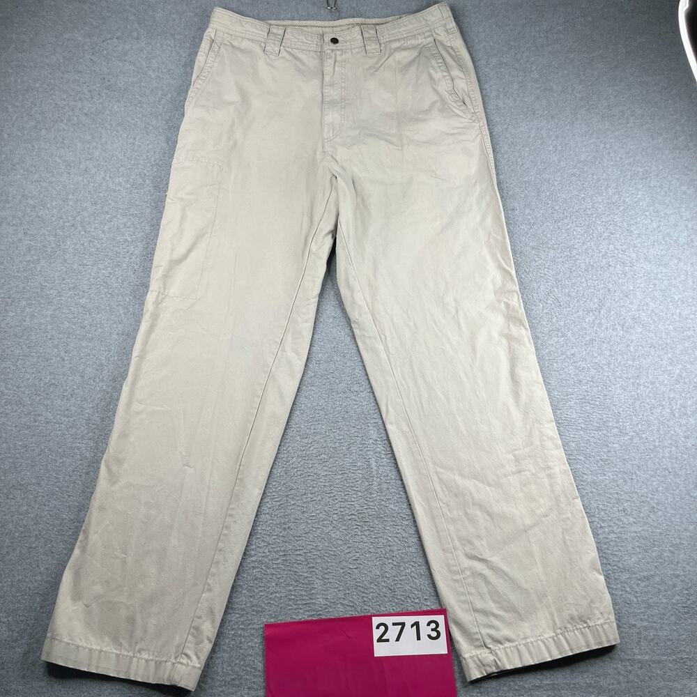 Columbia Khaki Pants Mens 36 Casual Zip Side Hiden Cell Phone Pocket